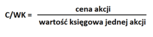 CWK – cena do wartości księgowej