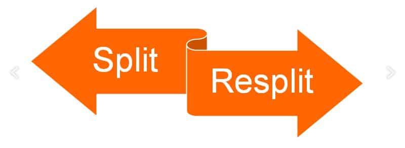 split i resplit podział i połączenie