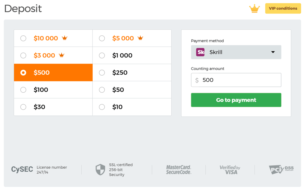 Jak przelać środki do IQ Option za pomocą Przelewy24