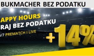 bukmacher bez podatku happy hours
